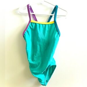 Girls Speedo One Piece Racing swim suit